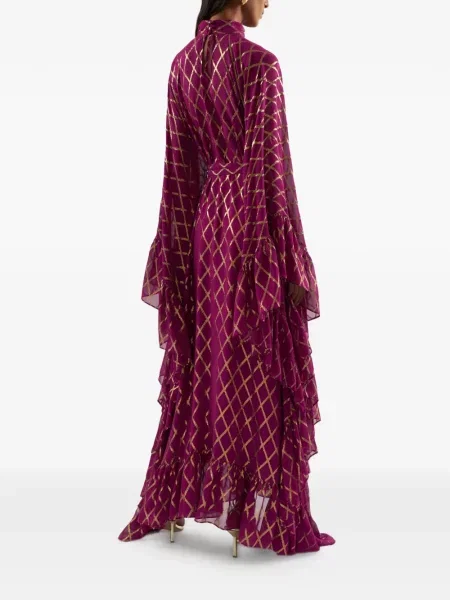 Rochie Taller Marmo cu volane de costum violet