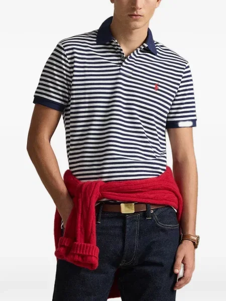 Bőr húzózsinór pólóing Polo Ralph Lauren barna