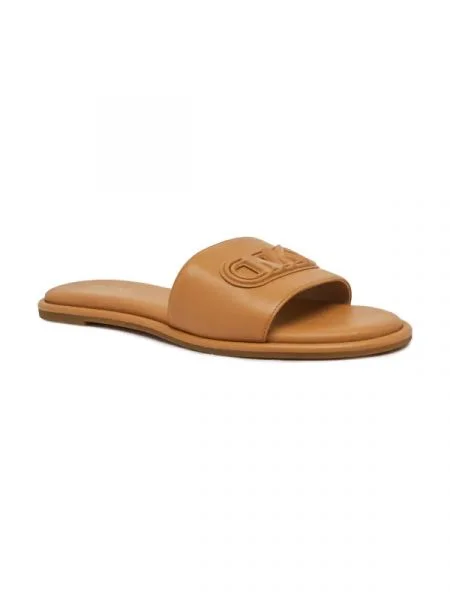 Michael Kors Bőr papucs SAYLOR barna