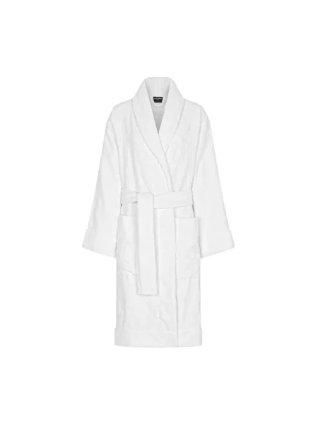 Szlafrok Dolce And Gabbana frotte biały
