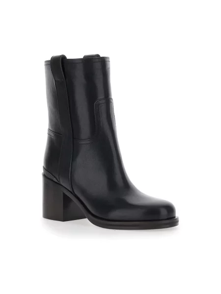 Buty do kostki Brunello Cucinelli skórzane czarne