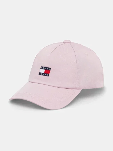 Tommy Jeans kšiltovka růžová