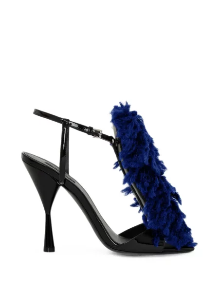 Sandale Givenchy din piele de lac albastru