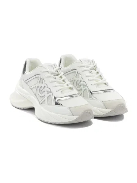 PINKO Obuwie Kobieta 37 EU Sneakers z aplikacją logo biały