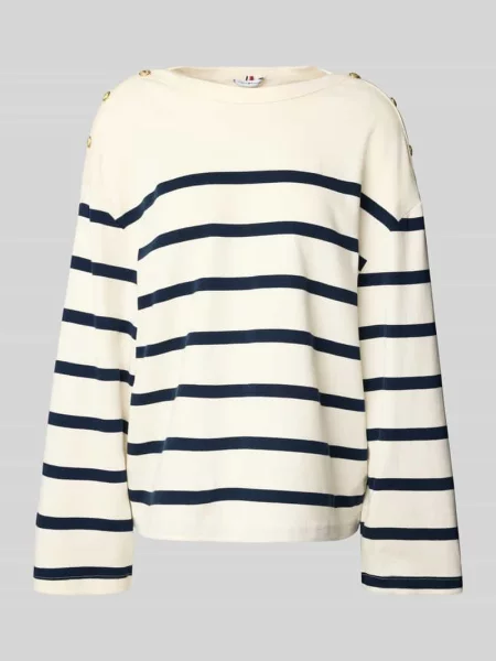 Tommy Hilfiger Sweter weiss granatowy