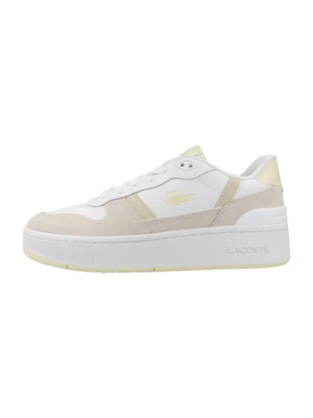 Sneakersy Lacoste na platformie białe