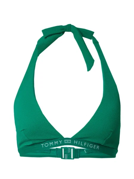 Olcsóbban. Fürdőruha felső Tommy Hilfiger Triangle Fixed Rp olympic green. Méret: M zöld