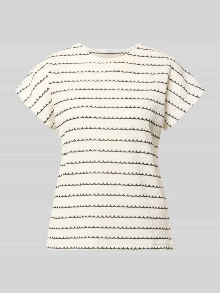 T-shirt z okrągłym dekoltem model SIV' B.young biała