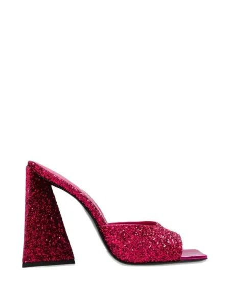 Papuci tip mules The Attico roz