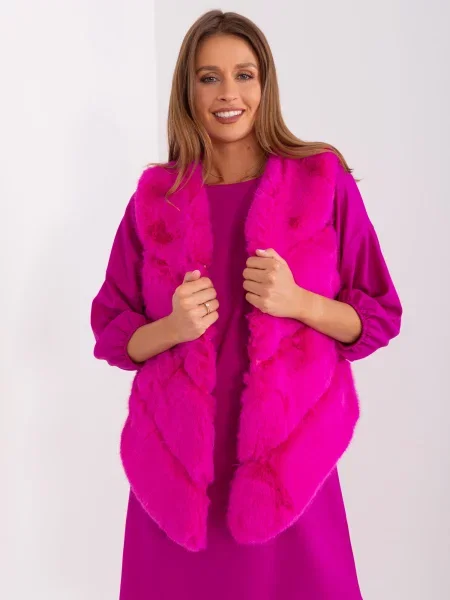 Vestă Fashionhunters fucsie