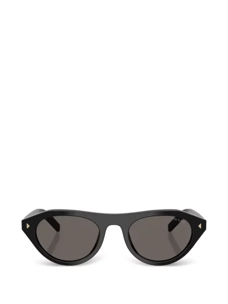 Ochelari de soare Prada Eyewear cu imprimeu geometric asimetrice negru
