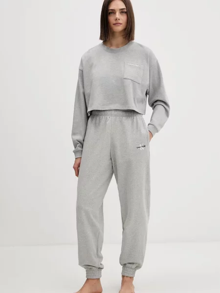 Calvin Klein Underwear loungewear pulover bombažen siva