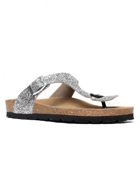 Bayton Flip-flops Mercure' argintiu