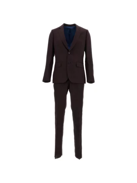 Costum Paul Smith de costum cu un singur rând de nasturi maro