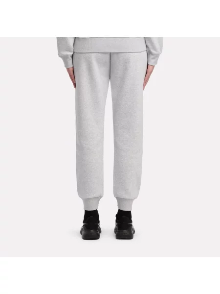 Reebok Spodnie ID Small Logo Fleece z mankietamiunisex Silver Marl Size: XS
