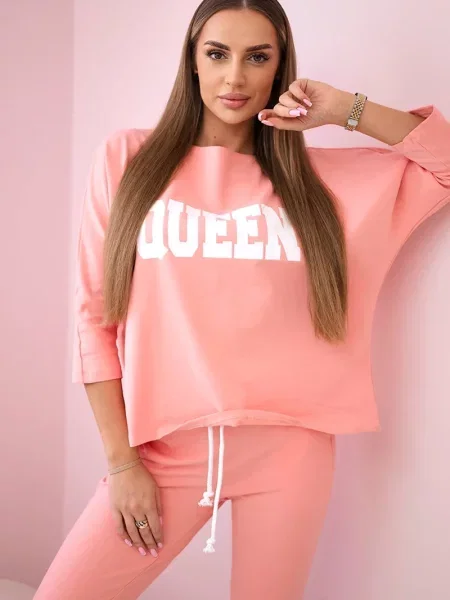 Pulover Kesi s potiskom roza