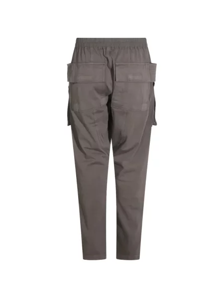 Παντελόνι cargo Rick Owens Drkshdw με κορδόνι γκρι