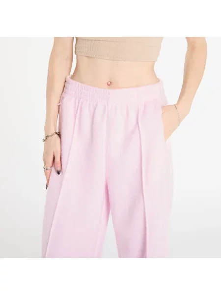 Mohérové bežecké nohavice Adidas Originals ružová