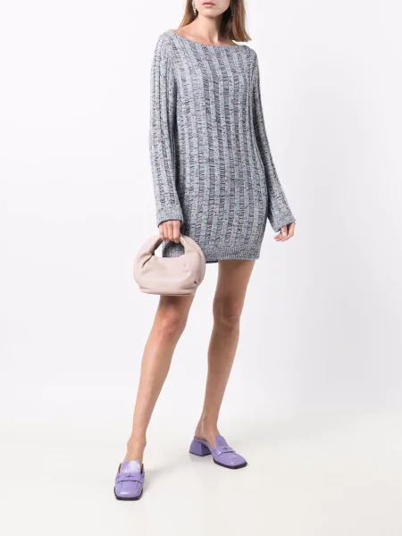 Rochie mini Missoni tricotate albastru