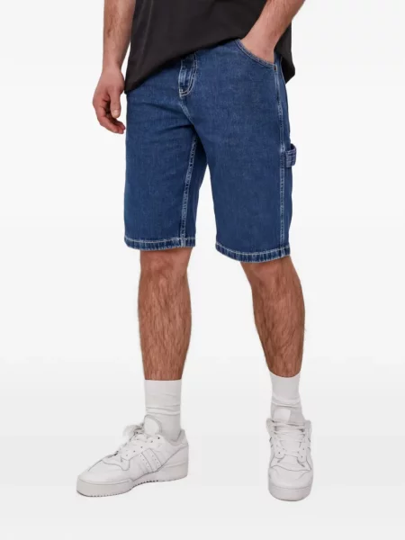 Pantaloni scurți Dickies cu autograf albastru