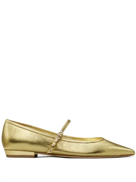 Pantofi cu toc Tory Burch auriu