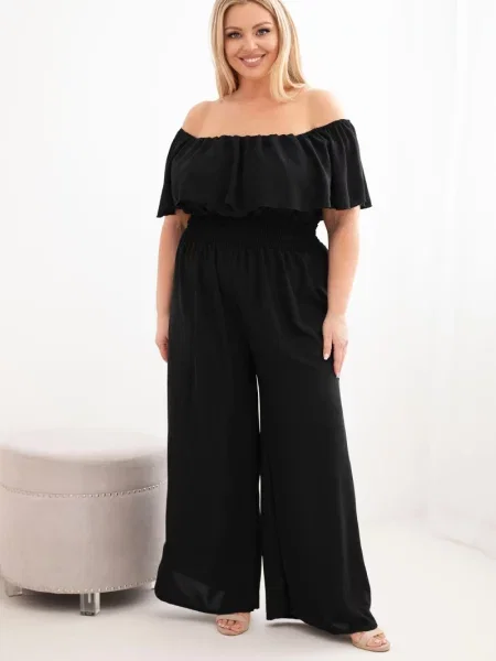 Salopetă Kesi Włoski cu bretele negru