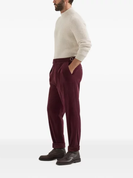 Pantaloni Brunello Cucinelli de catifea cord violet