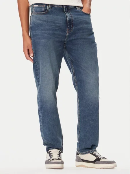 Guess Jeans Jeansy Straight Leg niebieski