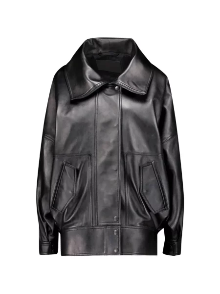 Geacă bomber Balenciaga cu guler înalt negru