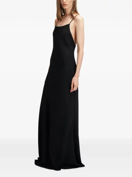 Rochie maxi The Arkow din crep negru