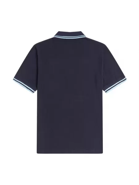 Koszulka polo Fred Perry z logo niebieska