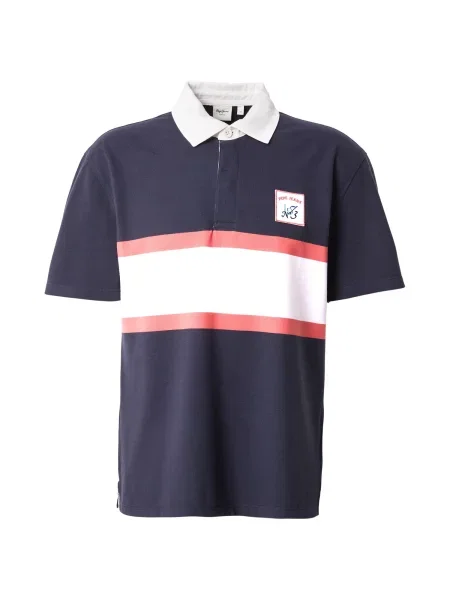 Pepe Jeans Tricou Max albastru închis / roșu deschis alb