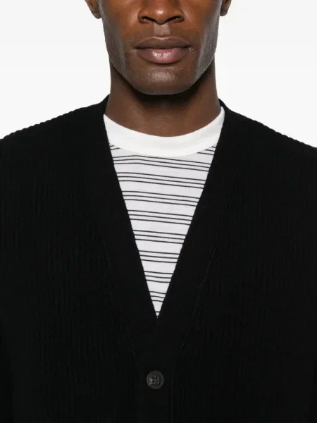 Cardigan Mc2 Saint Barth de lână negru