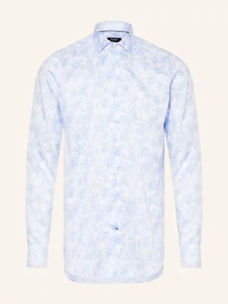 Olymp Signature Košile Signature Tailored Fit bílá/ tmavě modrá bílá