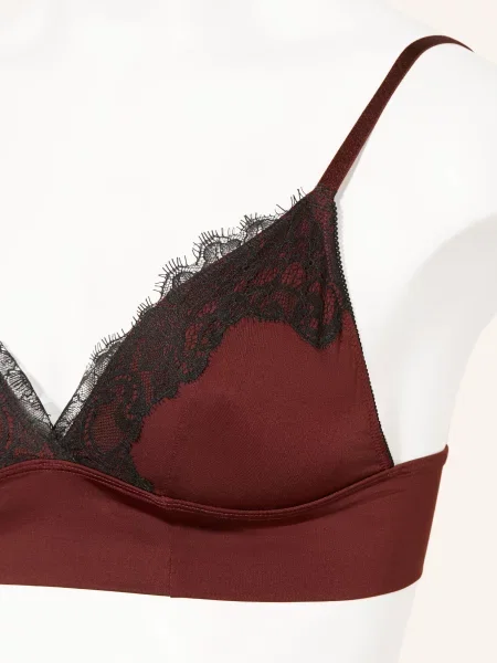 Mey Trojúhelníková Podprsenka Ze Série Poetry Glossy Luxe hnědá černá