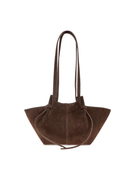 Shopperka Yuzefi zamszowa brązowa