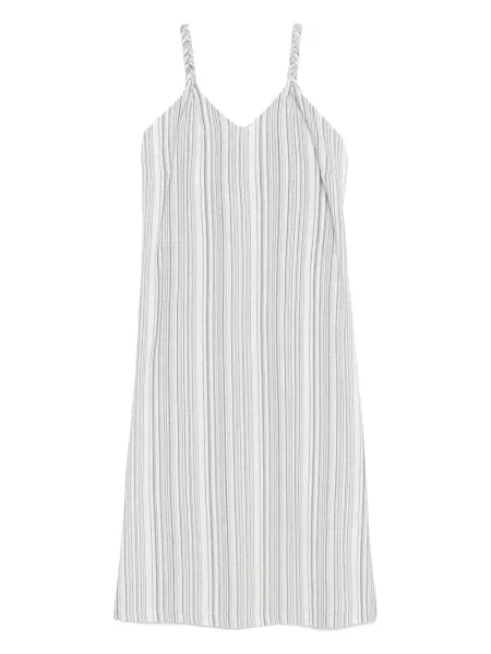 Rochie midi B+ab cu dungi până la genunchi de costum negru