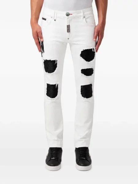 Blugi Philipp Plein alb