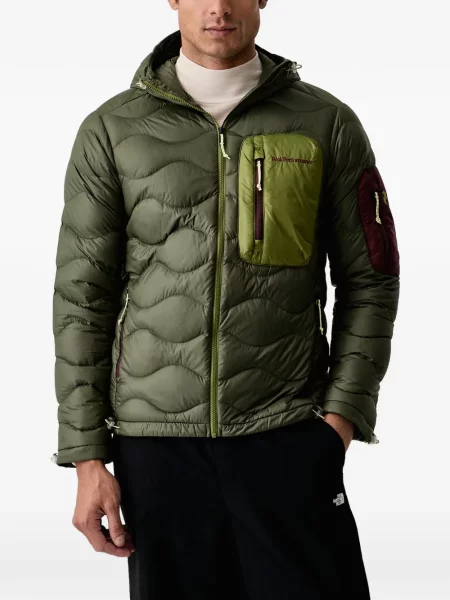Geacă Peak Performance cu glugă verde