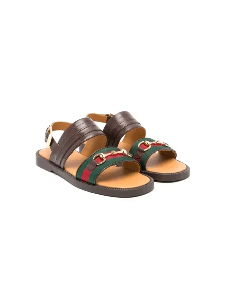Sandały dziecięce Gucci brązowe