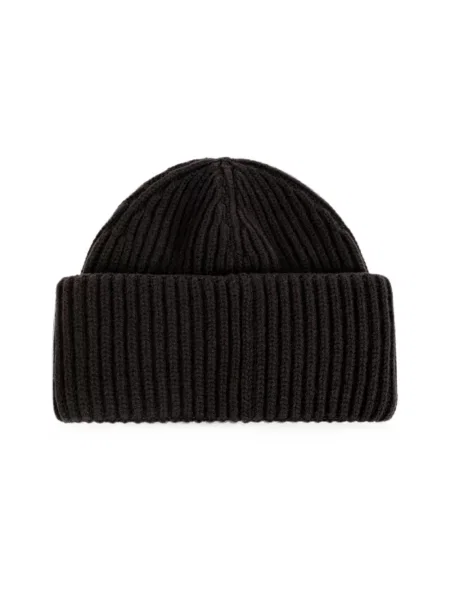 Czapka Canada Goose wełniana z logo brązowa