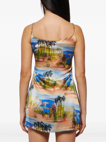 Rochie Les Benjamins de mătase de costum albastru