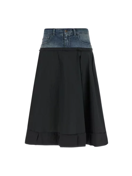 Wielobarwność spódnica jeansowa Maison Margiela do kolan