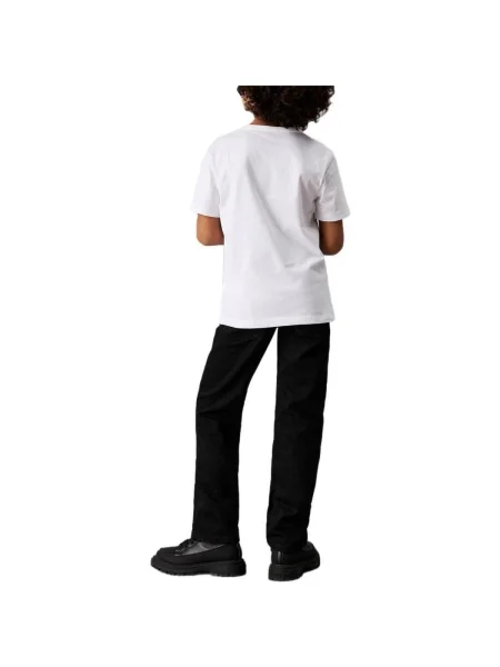 Tricou copii Calvin Klein Jeans alb