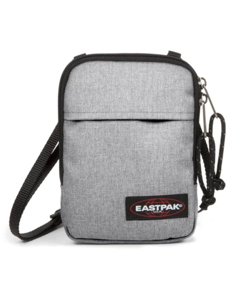EASTPAK Torba za čez ramo Buddy pegasto siva / črna bela