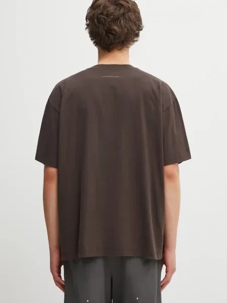 Maison Margiela póló nyomott mintás barna