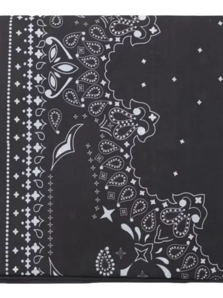 Κασκόλ Satisfy με σχέδιο paisley μαύρο