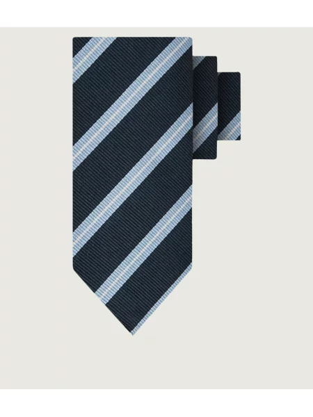 BOSS BLACK De mătase cravată H-Tie negru