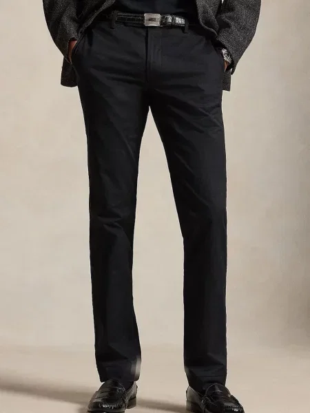 Polo Ralph Lauren pantaloni chinos pentru bărbați cu negru