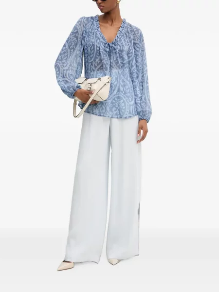 Bluză Morgan cu imagine cu model paisley albastru